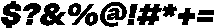 ZT Hoky Black Italic otf (900) Font OTHER CHARS