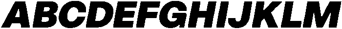 ZT Hoky Black Italic otf (900) Font UPPERCASE