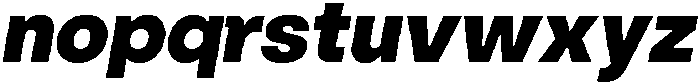 ZT Hoky Black Italic otf (900) Font LOWERCASE