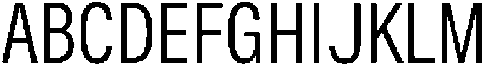 ZT Hoky Condensed otf (400) Font UPPERCASE