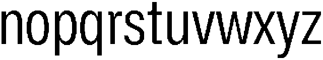 ZT Hoky Condensed otf (400) Font LOWERCASE