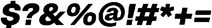 ZT Hoky Extra Bold Italic otf (700) Font OTHER CHARS