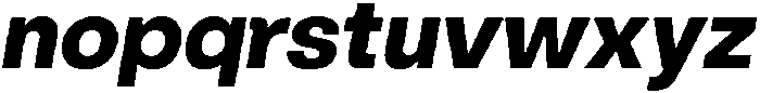 ZT Hoky Extra Bold Italic otf (700) Font LOWERCASE