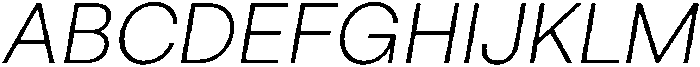 ZT Hoky Extra Light Italic otf (200) Font UPPERCASE