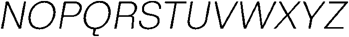 ZT Hoky Extra Light Italic otf (200) Font UPPERCASE