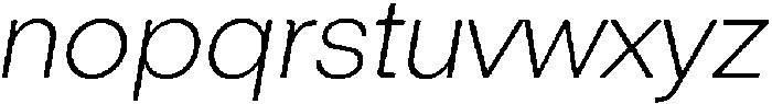 ZT Hoky Extra Light Italic otf (200) Font LOWERCASE