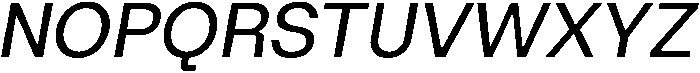 ZT Hoky Italic otf (400) Font UPPERCASE