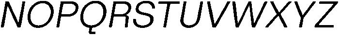 ZT Hoky Light Italic otf (300) Font UPPERCASE