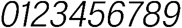 ZT Hoky Light Semi Condensed Italic otf (300) Font OTHER CHARS