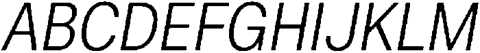 ZT Hoky Light Semi Condensed Italic otf (300) Font UPPERCASE