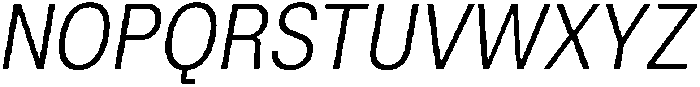 ZT Hoky Light Semi Condensed Italic otf (300) Font UPPERCASE