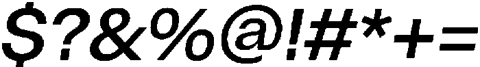 ZT Hoky Medium Italic otf (500) Font OTHER CHARS