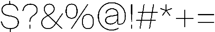 ZT Hoky Thin otf (100) Font OTHER CHARS