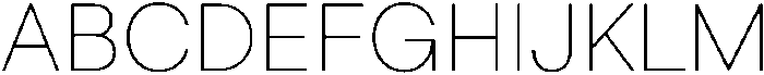 ZT Hoky Thin otf (100) Font UPPERCASE