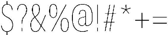 ZT Hoky Variable Thin Condensed ttf (100) Font OTHER CHARS