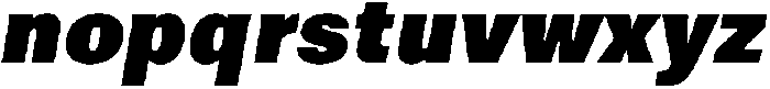 ZT Moven Black Italic otf (900) Font LOWERCASE