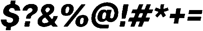ZT Moven Bold Italic otf (700) Font OTHER CHARS