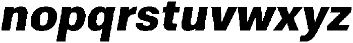 ZT Moven Bold Italic otf (700) Font LOWERCASE