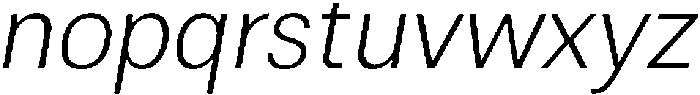 ZT Moven Extra Light Italic otf (200) Font LOWERCASE
