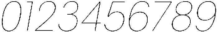 ZT Moven Hairline Italic otf (100) Font OTHER CHARS