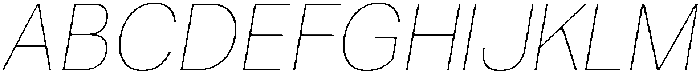 ZT Moven Hairline Italic otf (100) Font UPPERCASE