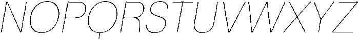 ZT Moven Hairline Italic otf (100) Font UPPERCASE