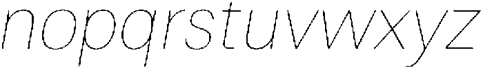 ZT Moven Hairline Italic otf (100) Font LOWERCASE