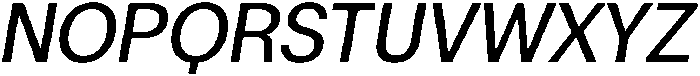 ZT Moven Italic otf (400) Font UPPERCASE