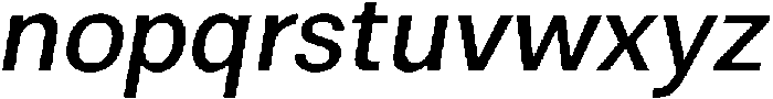 ZT Moven Italic otf (400) Font LOWERCASE