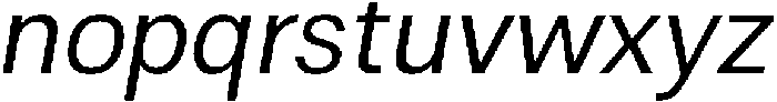 ZT Moven Light Italic otf (300) Font LOWERCASE