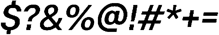 ZT Moven Medium Italic otf (500) Font OTHER CHARS