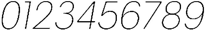 ZT Moven Thin Italic otf (100) Font OTHER CHARS