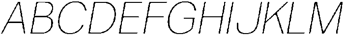 ZT Moven Thin Italic otf (100) Font UPPERCASE