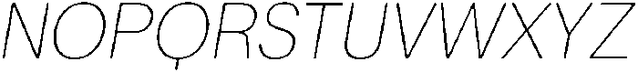 ZT Moven Thin Italic otf (100) Font UPPERCASE