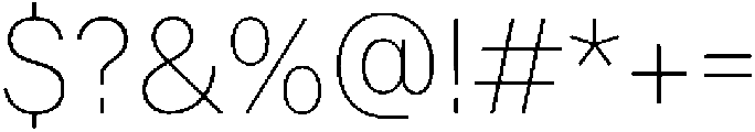ZT Moven Thin otf (100) Font OTHER CHARS