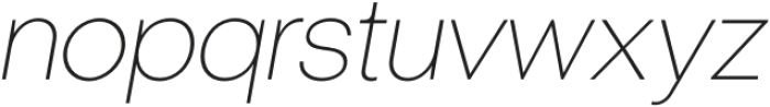 ZT Nature Thin Italic otf (100) Font LOWERCASE