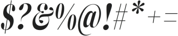 ZT Neue Ralewe Bold Condensed Italic otf (700) Font OTHER CHARS