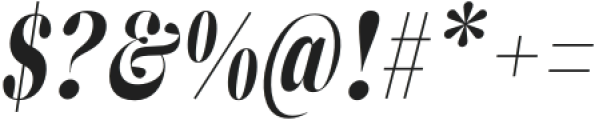 ZT Neue Ralewe Extra Bold Condensed Italic otf (700) Font OTHER CHARS