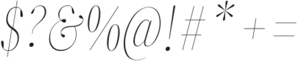 ZT Neue Ralewe Thin Condensed Italic otf (100) Font OTHER CHARS