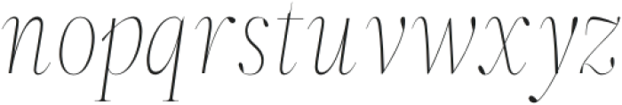 ZT Neue Ralewe Thin Semi Condensed Italic otf (100) Font LOWERCASE