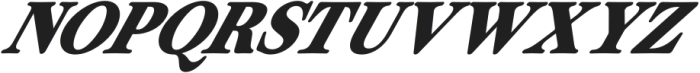 ZT Otez Extra Bold Italic otf (700) Font UPPERCASE