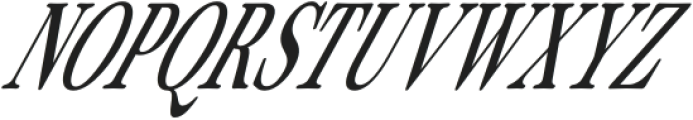 ZT Otez Extra Light Condensed Italic otf (200) Font UPPERCASE