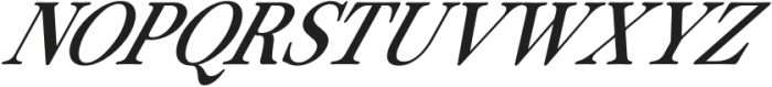 ZT Otez Extra Light Italic otf (200) Font UPPERCASE
