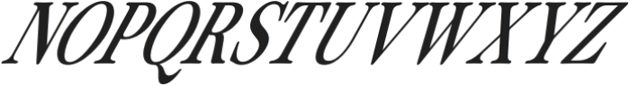 ZT Otez Extra Light Semi Condensed Italic otf (200) Font UPPERCASE