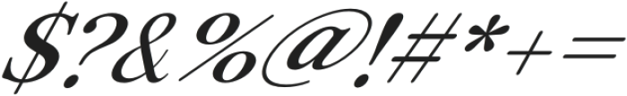ZT Otez Extra Light Semi Expanded Italic otf (200) Font OTHER CHARS