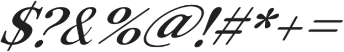 ZT Otez Light Semi Expanded Italic otf (300) Font OTHER CHARS