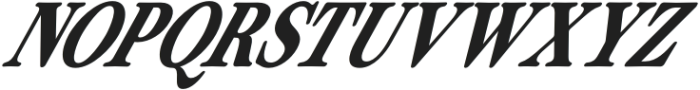 ZT Otez Semi Bold Semi Condensed Italic otf (600) Font UPPERCASE
