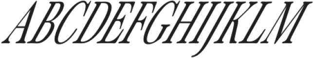 ZT Otez Thin Condensed Italic otf (100) Font UPPERCASE