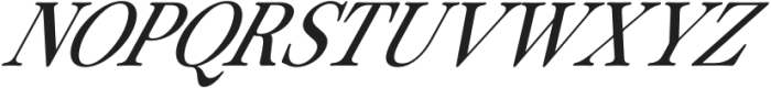 ZT Otez Thin Italic otf (100) Font UPPERCASE