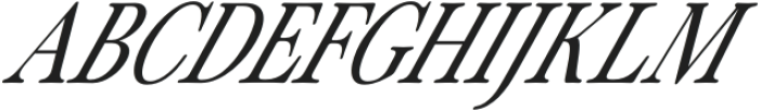 ZT Otez Thin Semi Condensed Italic otf (100) Font UPPERCASE